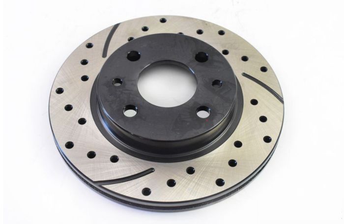 Диск тормозной 2110 "13" "OEM" Graphite (перф.) к-т